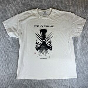 The Wolverine Movie T Shirt Dolby Atmos Promo Marvel 2013 Mens XL White Marvel
